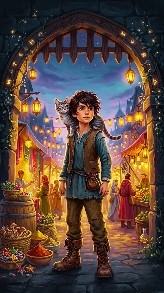 The Three Jars: A Young Wizard's Guide to Money — book cover featuring Leo the young wizard and his magical cat Pixel